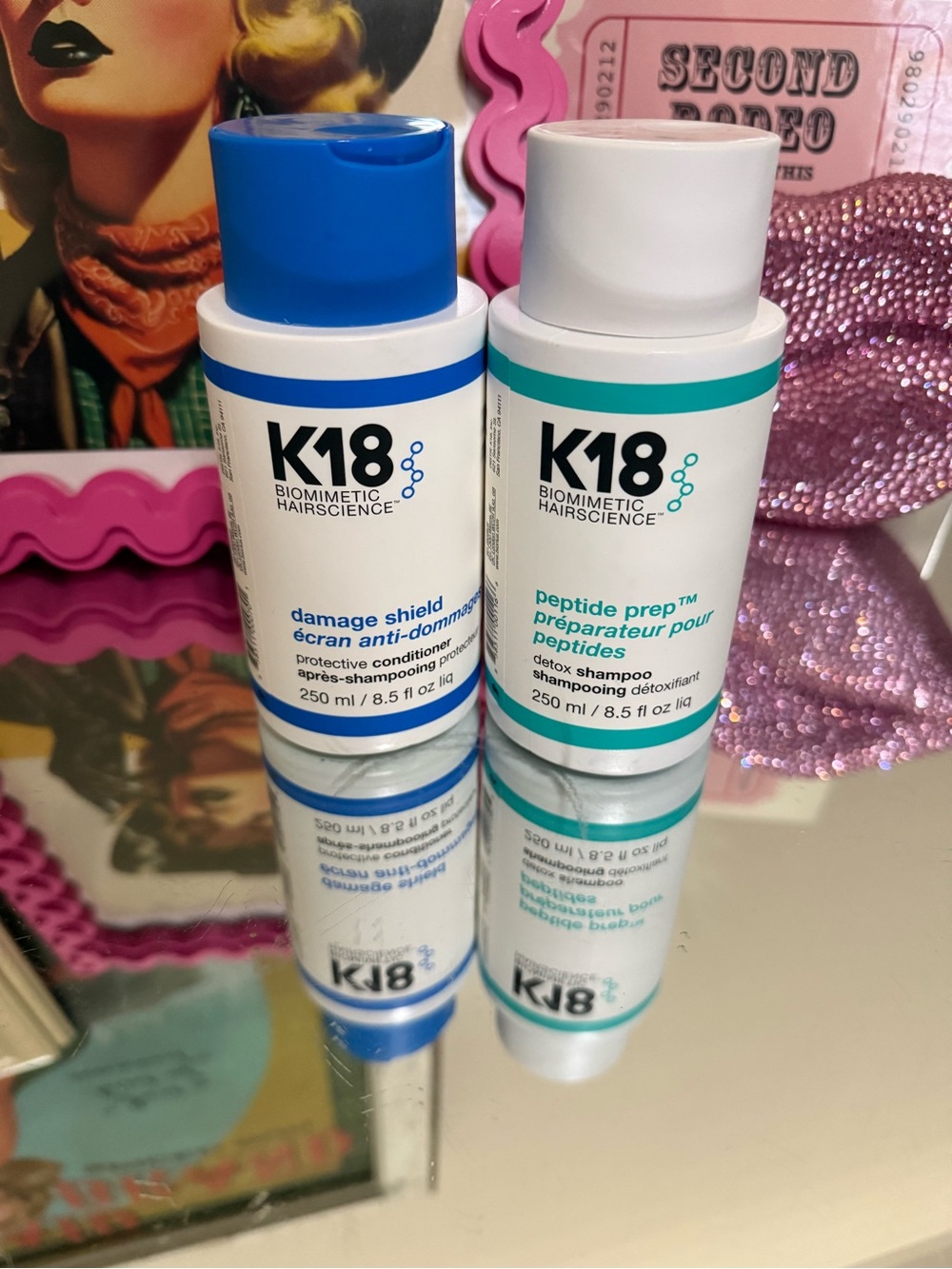 K18  Shampoo & Conditioner Duo - Blue & Teal Bottles